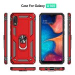 Wholesale Samsung Galaxy A10e Tech Armor Ring Grip Case with Metal Plate (Red)